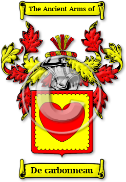 De carbonneau Family Crest Download (jpg) Legacy Series - 150 DPI